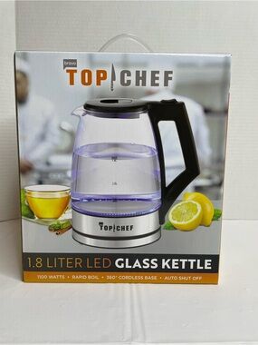 Top Chef 1.8L LED Glass Kettle